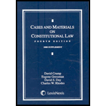 Cases and Materials on Constit. Law-08 Supplement