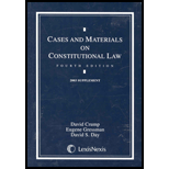 Cases and Materials on Constitutional Law-Supplement