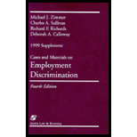 Cases and Materials on Employment Discrimination, 1999 Supplement