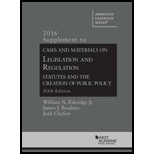 Cases and Materials on Legislation and Regulation - 2016 Supplement