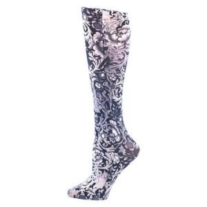 Celeste Stein 15-20mmHg BW Vines/Roses Therapeutic Compression Socks - 1.0 pr