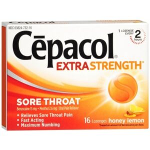 Cepacol Sore Throat Pain Relief Lozenges Honey Lemon - 16.0 ea