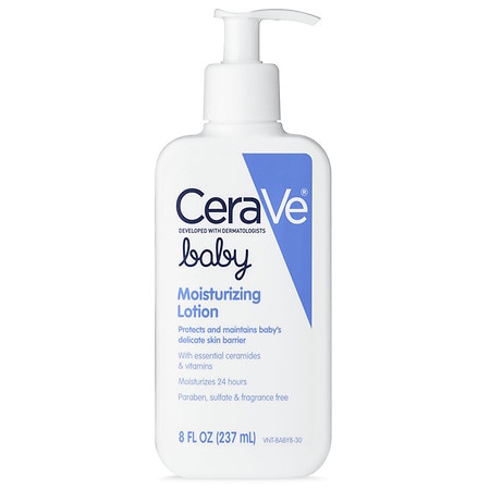 CeraVe Baby Moisturizing Lotion Fragrance Free with Essential Ceramides - 8.0 Fl Oz