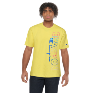 Champion Mens Champion Heritage Graphic S/S T-Shirt - Mens Journey Yellow Size S