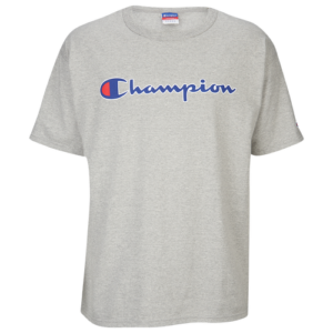 Champion Mens Champion Heritage T-Shirt - Mens Oxford Grey/White Size XXL