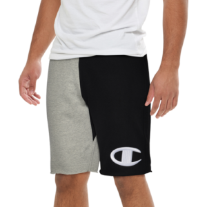 Champion Mens Champion Reverse Weave Colorblock Cut Off Short - Mens Black/Oxford Grey/White Size XL