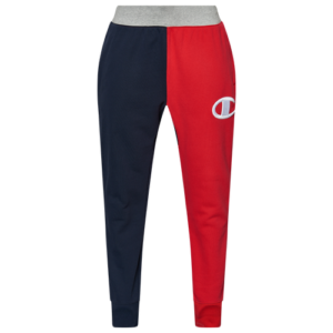 Champion Mens Champion Reverse Weave Colorblock Jogger - Mens Scarlet/Navy/Oxford Grey Size M