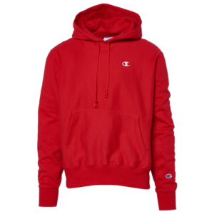 Champion Mens Champion Reverse Weave Left Chest C Pullover Hoodie - Mens Team Red Scarlet/Red Size M