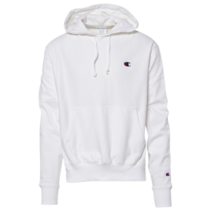 Champion Mens Champion Reverse Weave Left Chest C Pullover Hoodie - Mens White/Red Size L