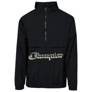 Champion Mens Champion Shadow Script Anorak Jacket - Mens Black Size XXL