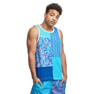 Champion Mens Champion x MTV Colorblock Tank - Mens Print Block Blue Multi Size L