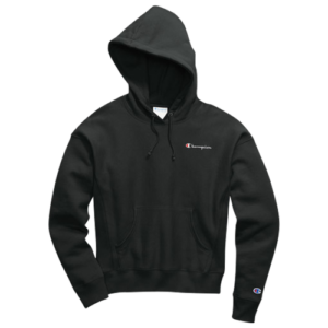 Champion Womens Champion Reverse Weave Hoodie - Womens Black/White Size L