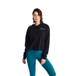 Champion Womens Champion Summer Sweats Oversized Fleece Hoodie - Womens Black/Black Size S