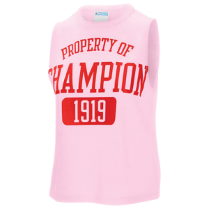 Champion Womens Champion The Boyfriend Muscle Tank - Womens Ice Cake Size L