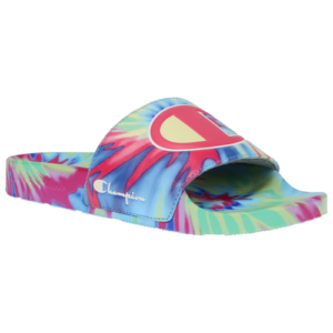 Champion Womens Champion Tie Dye Slide - Womens Shoes Pink/Yellow/Multi Size 07.0