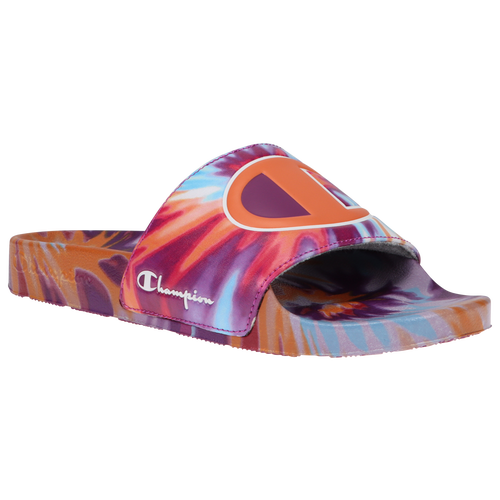 Champion Womens Champion Tie Dye Slide - Womens Shoes Purple/Orange/Blue Size 07.0