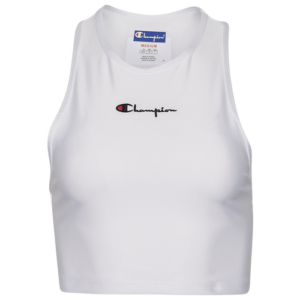 Champion Womens Champion x MTV Cropped Tank - Womens White/Pink Size M