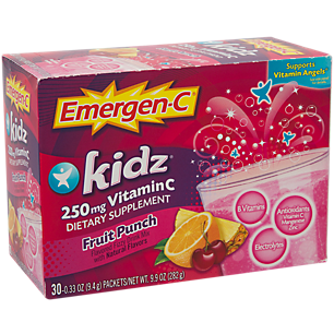 Children's Emergen-C - 250 MG Vitamin C - Fruit Punch (30 Single Serving Packets)