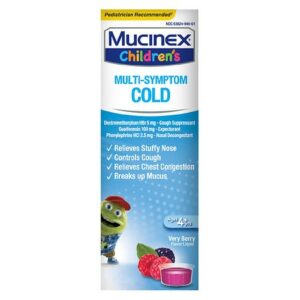 Children's Mucinex Multi-Symptom Cold Liquid Very Berry - 4.0 oz