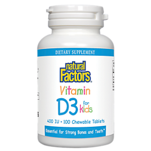 Children's Vitamin D3 - 400 IU (100 Chewable Tablets)