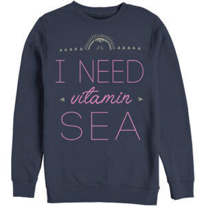 Chin Up Apparel Women's Sweatshirts and Hoodies NAVY - Navy Vitamin Sea Sweatshirt - Women
