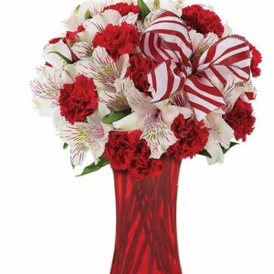 Christmas Flowers: Peppermint Bouquet - Regular