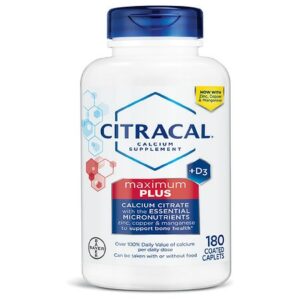 Citracal Maximum Plus Calcium Citrate With Vitamin D3 Caplets - 180.0 ea