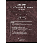 Civil Procedure 2018-2019 - Supplement