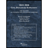 Civil Procedure 2019-2020 Supplement