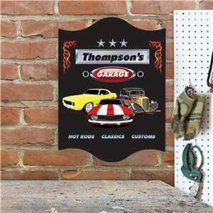 Classic Cars Personalized Garage Sign