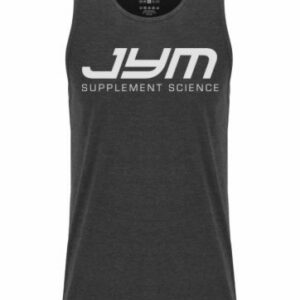 Classic Logo Muscle Tank Charcoal Heather Large - Men's Tank Tops JYM Supplement Science