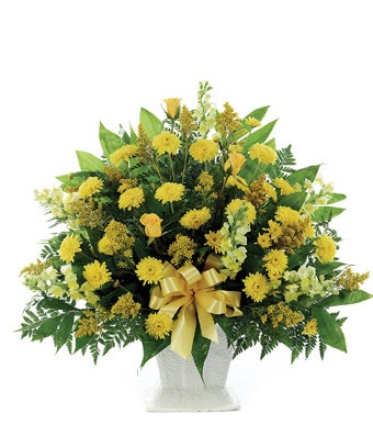 Classic Yellow Mache Bouquet - Regular
