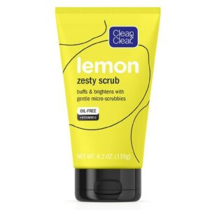 Clean & Clear Lemon Zesty Oil-Free Face Scrub With Vitamin C - 4.2 oz
