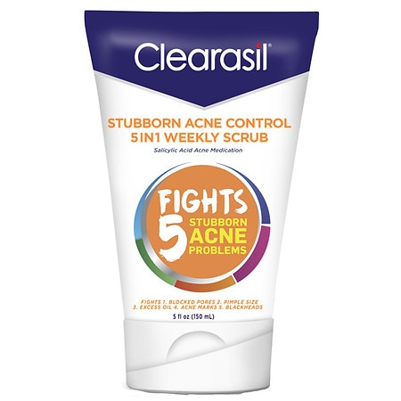 Clearasil Ultra Acne Control 5 in1 Weekly Face Scrub - 5.0 oz