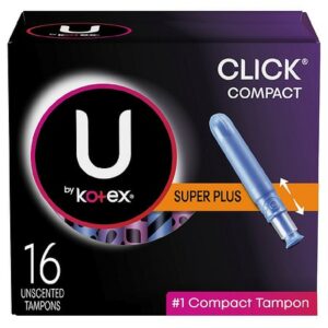Click Compact Tampons, Super Plus Absorbency, Unscented - 16.0 ea