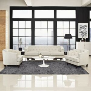 Coast Living Room Set Set of 3 in Beige