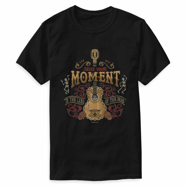 Coco ''Seize Your Moment'' Guitar T-Shirt for Men Customizable Official shopDisney