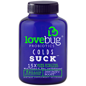 Colds Suck Probiotics with Vitamin C, Zinc & Echinacea - 5 Billion (60 Tablets)