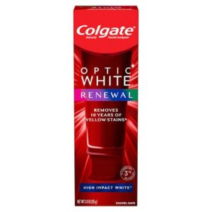 Colgate Optic White Renewal Teeth Whitening Toothpaste High Impact White - 3.0 oz