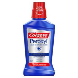 Colgate Peroxyl Antiseptic Mouth Sore Rinse Mild Mint - 8.4 oz