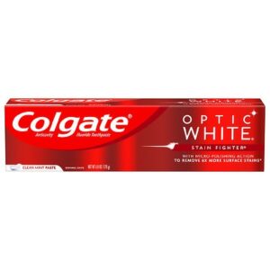 Colgate Stain Fighter Teeth Whitening Toothpaste Clean Mint Paste - 6.0 oz