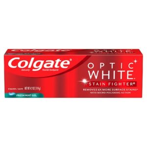 Colgate Stain Fighter Teeth Whitening Toothpaste Fresh Mint Gel - 4.2 oz