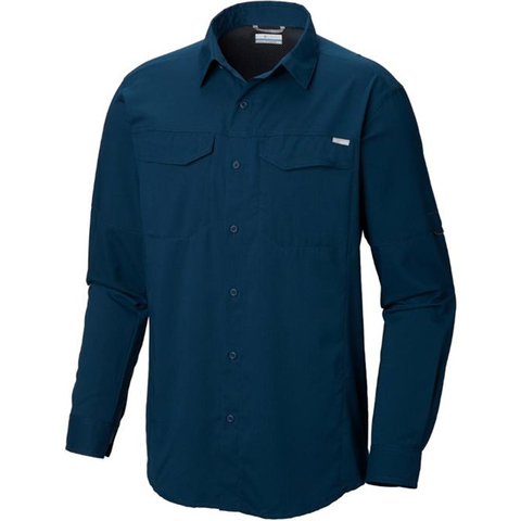 Columbia Silver Ridge Lite Long Sleeve Shirt - Men's Petrol Blue Sm