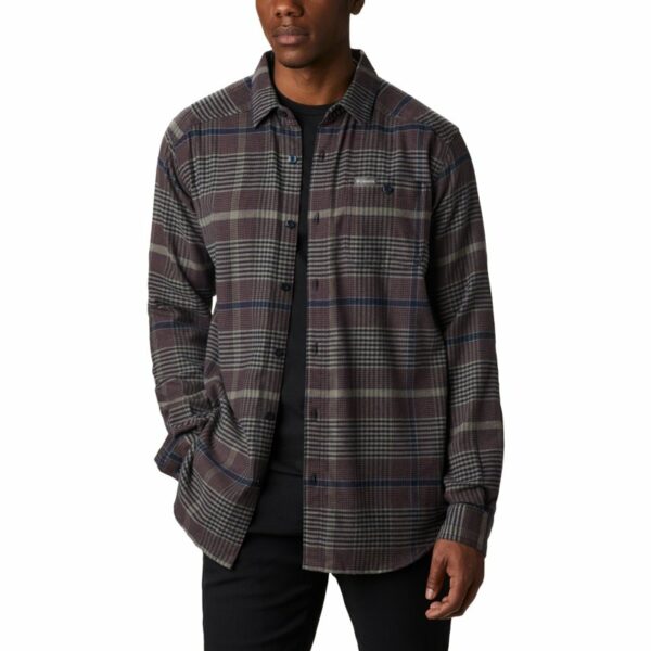 Columbia Sportswear Men's Cornell Woods Flannel Long Sleeve Shirt Green, 2X-Large - Branded Graphic T's at Academy Sports