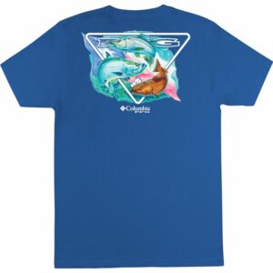 Columbia Sportswear Men's PFG Bonham T-Shirt Blue, X-Large - Men's Outdoor Graphic Tees at Academy Sports