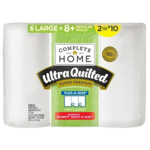 Complete Home Ultra Quilted Super Premium Paper Towels 6 ct - 540.0 sh x 6 pack