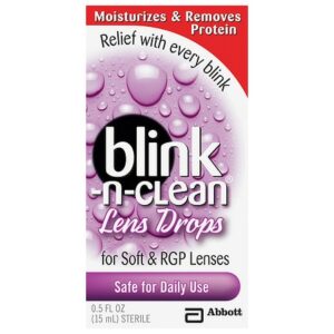Complete by AMO Blink-N-Clean Lens Drops For Soft Contact Lenses - 0.5 fl oz