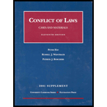 Conflict of Laws, 01 Supplement