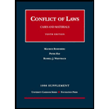 Conflict of Laws : Cases and Materials, 1998 Supplement