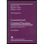 Constitutional Criminal Procedure, 1999 Supplement